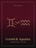 Gemini and Aquarius Compatibility — Love, Sex & Friendship, Esotorium PDF cover