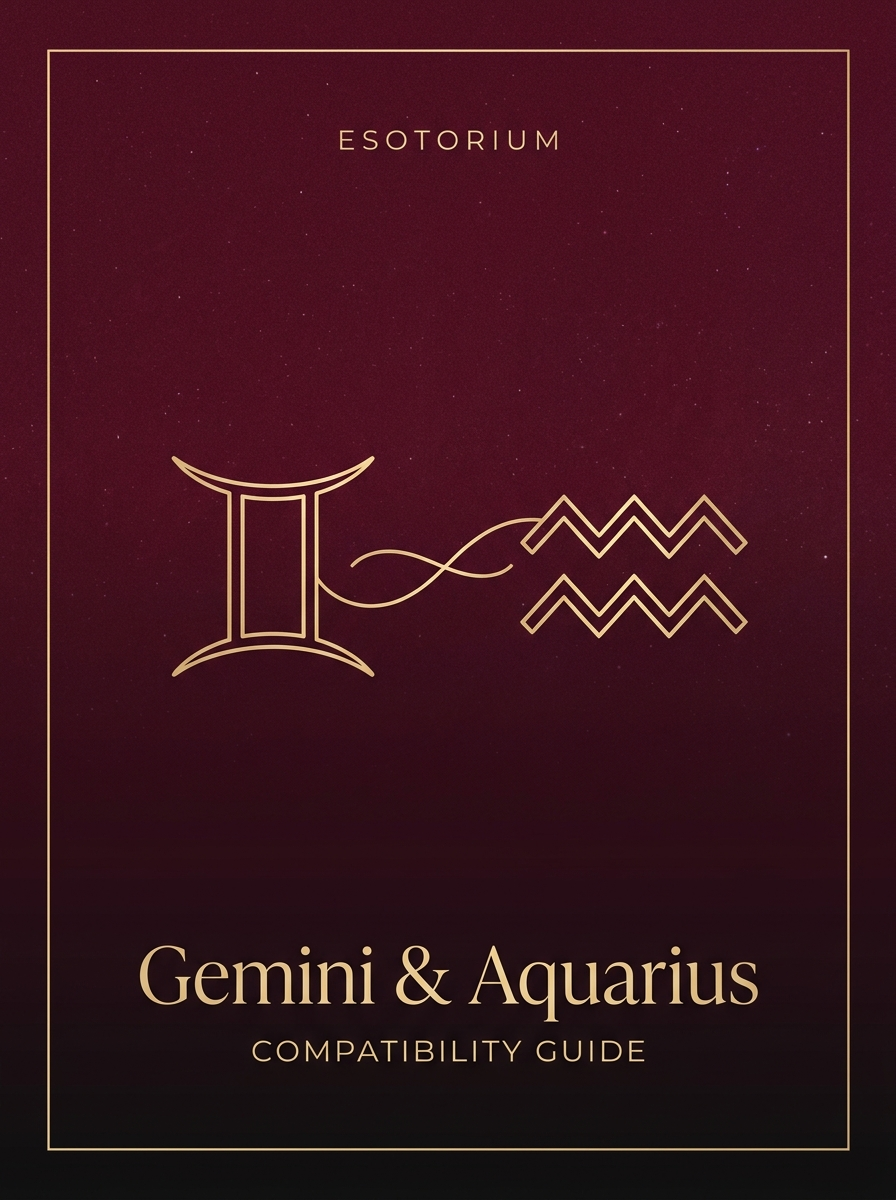 Gemini and Aquarius Compatibility — Love, Sex & Friendship, Esotorium PDF cover