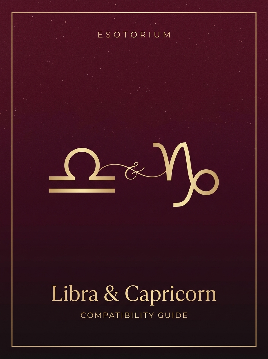 Libra and Capricorn Compatibility — Love, Sex & Friendship, Esotorium PDF cover