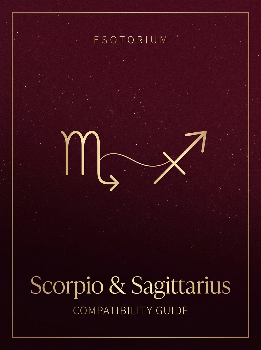 Scorpio and Sagittarius Compatibility — Love, Sex & Friendship, Esotorium PDF cover