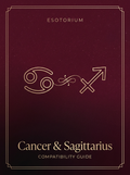 Cancer and Sagittarius Compatibility — Love, Sex & Friendship, Esotorium PDF cover