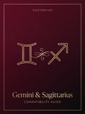 Gemini and Sagittarius Compatibility — Love, Sex & Friendship, Esotorium PDF cover