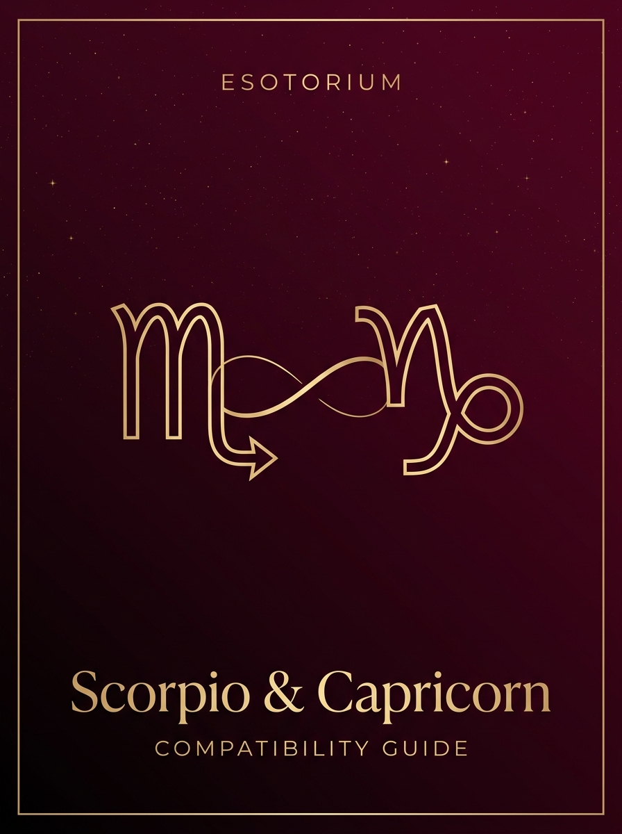Scorpio and Capricorn Compatibility — Love, Sex & Friendship, Esotorium PDF cover
