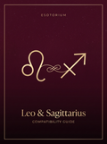 Leo and Sagittarius Compatibility — Love, Sex & Friendship, Esotorium PDF cover