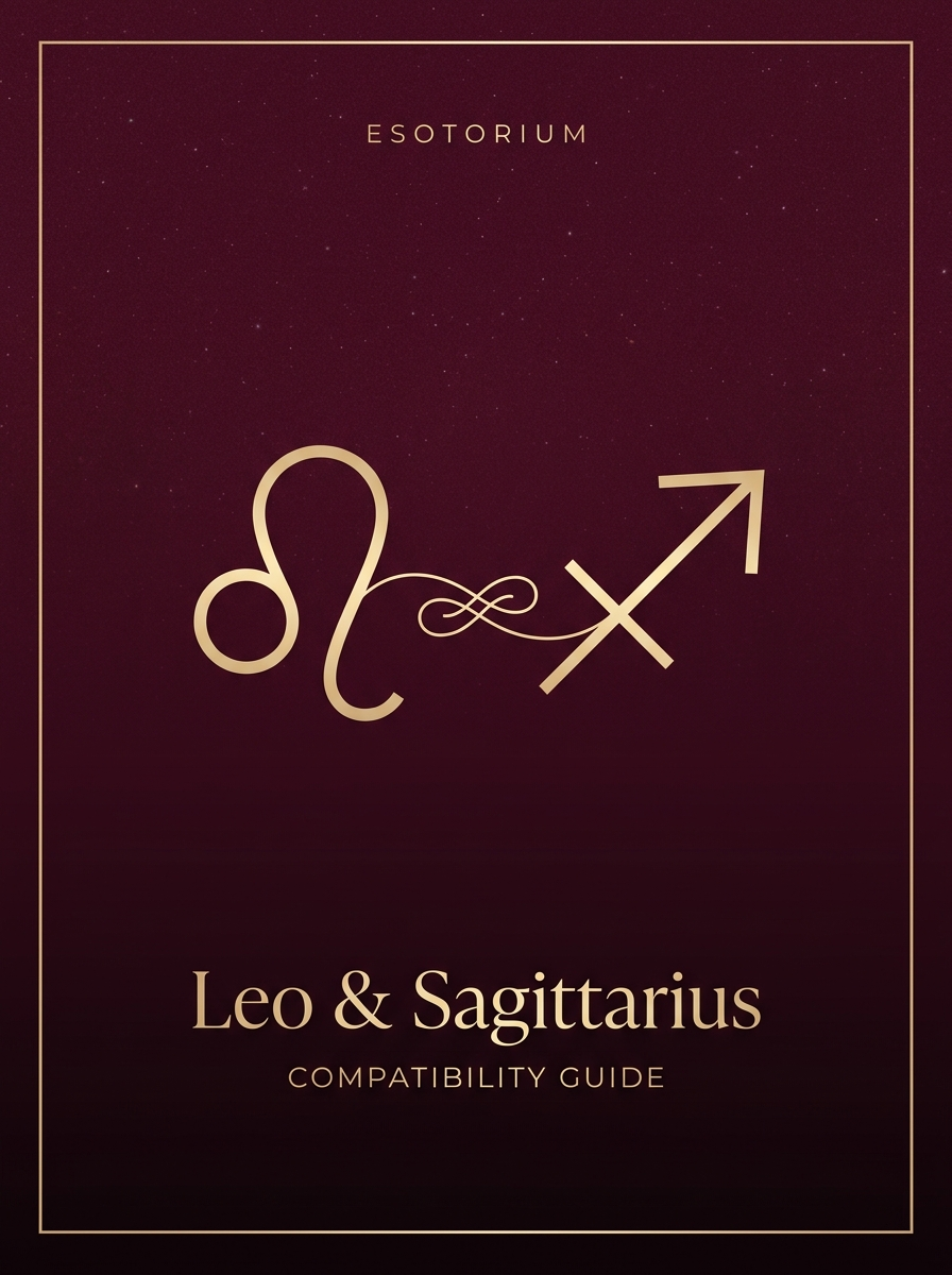 Leo and Sagittarius Compatibility — Love, Sex & Friendship, Esotorium PDF cover