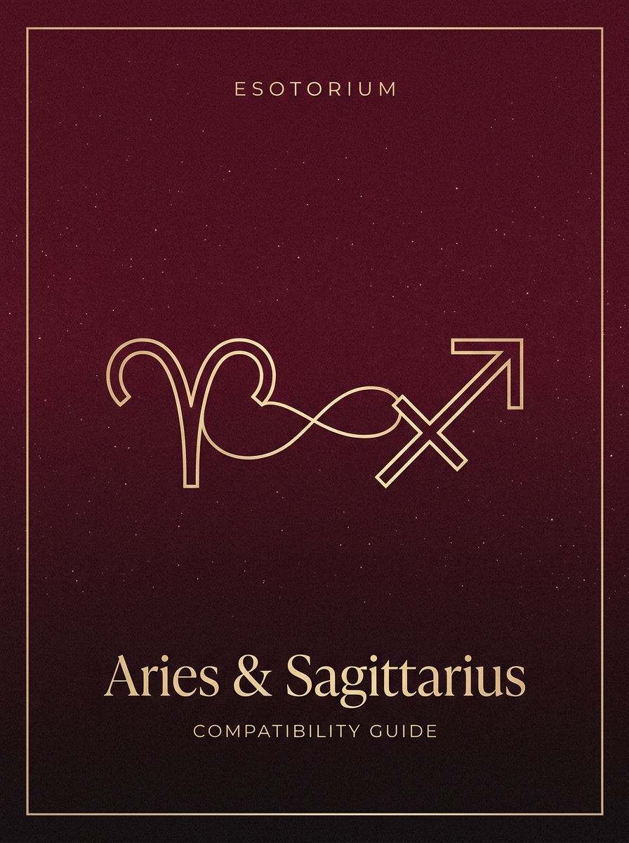 Aries and Sagittarius Compatibility — Love, Sex & Friendship, Esotorium PDF cover