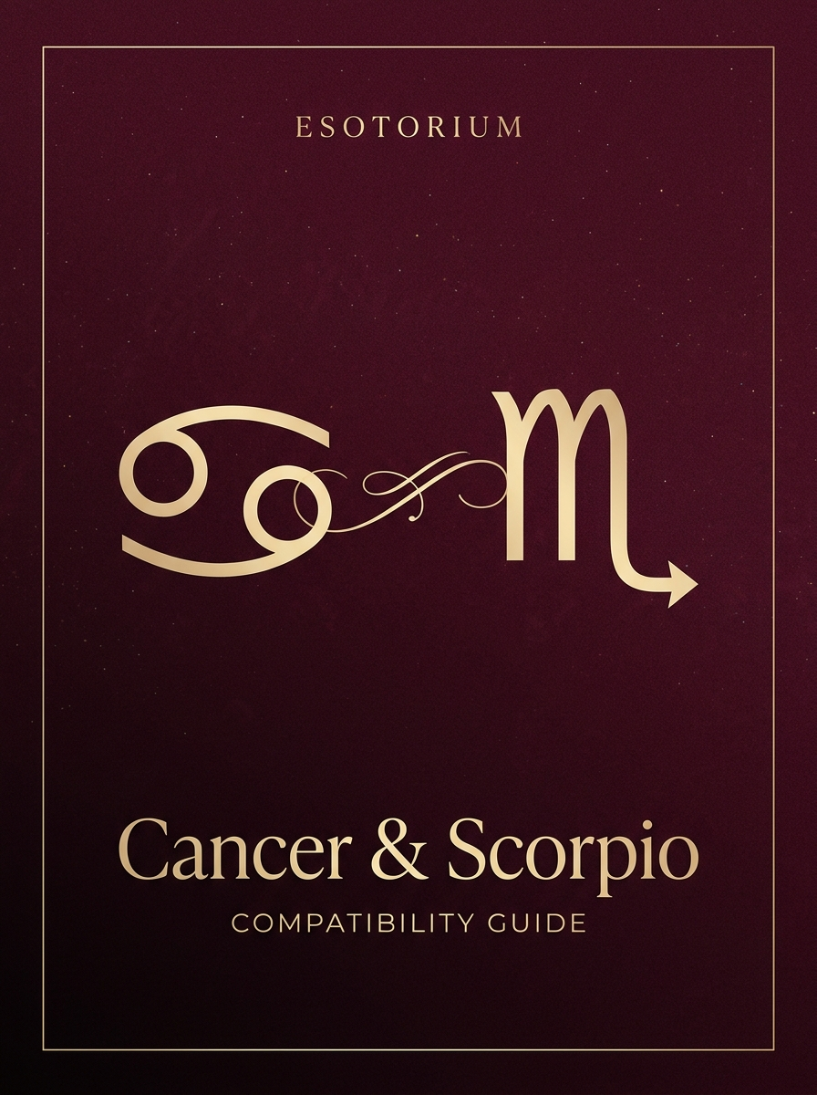 Cancer and Scorpio Compatibility — Love, Sex & Friendship, Esotorium PDF cover