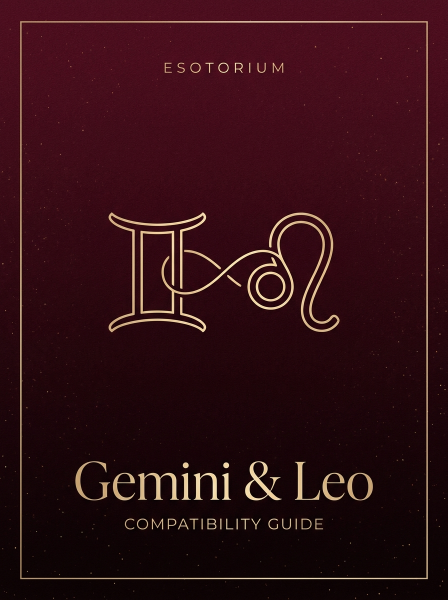 Gemini and Leo Compatibility — Love, Sex & Friendship, Esotorium PDF cover