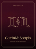 Gemini and Scorpio Compatibility — Love, Sex & Friendship, Esotorium PDF cover