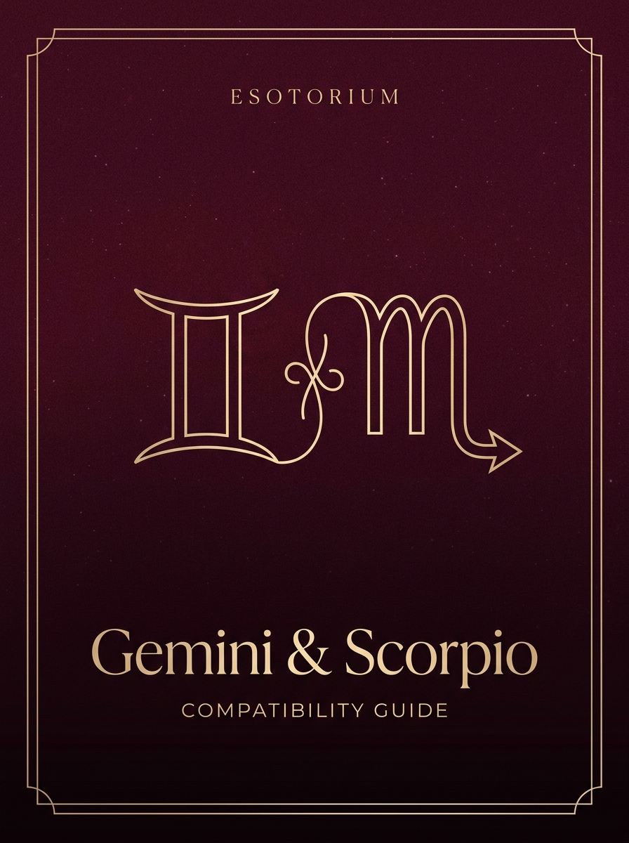 Gemini and Scorpio Compatibility — Love, Sex & Friendship, Esotorium PDF cover
