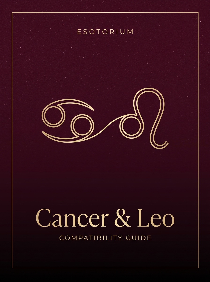 Cancer and Leo Compatibility — Love, Sex & Friendship, Esotorium PDF cover
