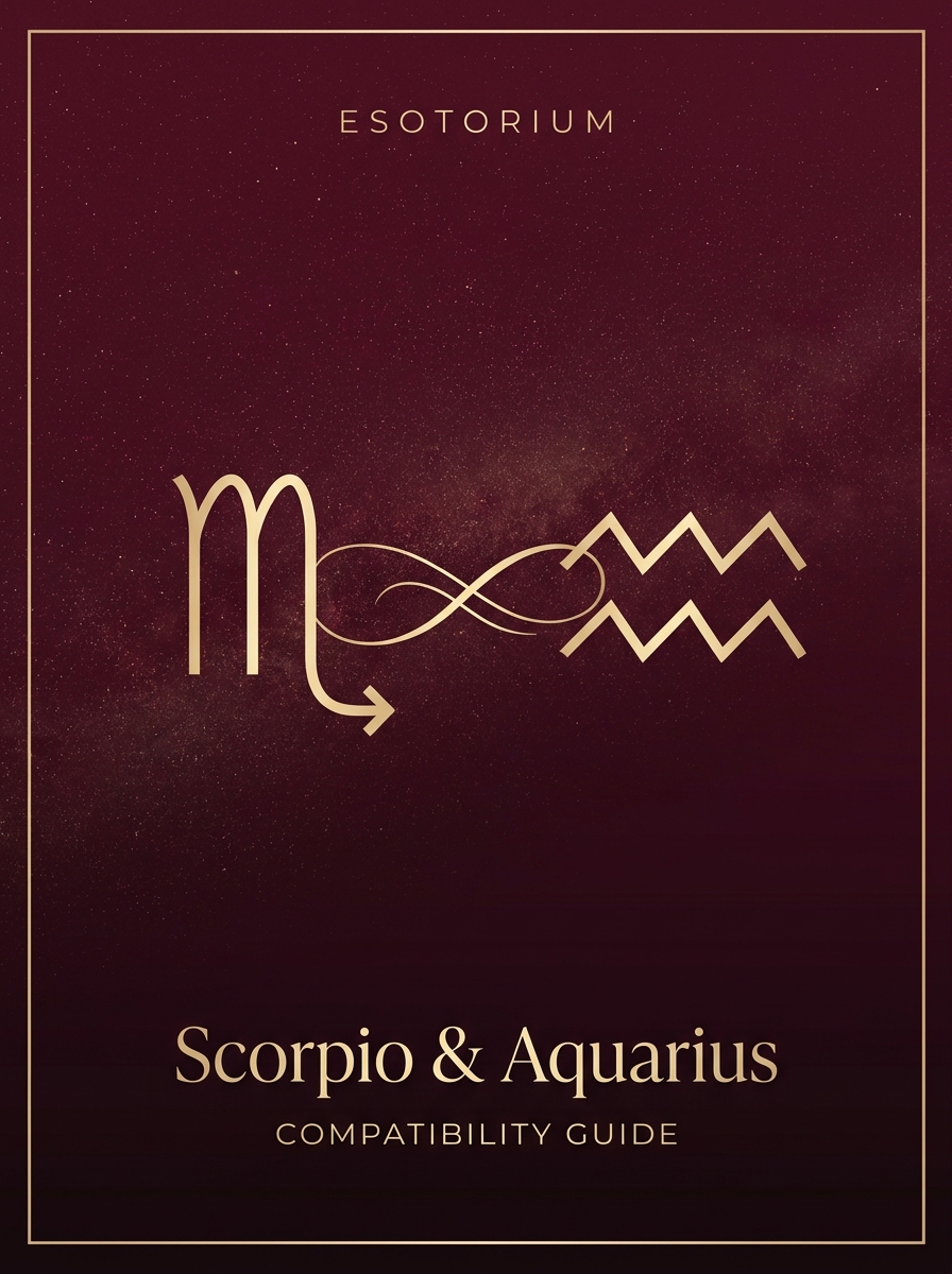 Scorpio and Aquarius Compatibility — Love, Sex & Friendship, Esotorium PDF cover