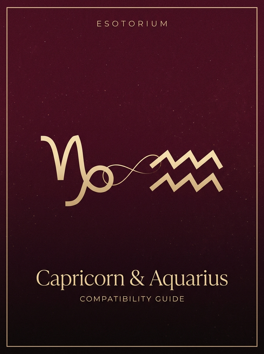 Capricorn and Aquarius Compatibility — Love, Sex & Friendship, Esotorium PDF cover