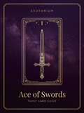 Ace of Swords tarot card, Esotorium PDF cover