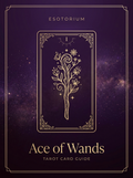 Ace of Wands tarot card, Esotorium PDF cover