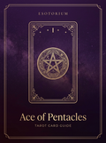 Ace of Pentacles tarot card, Esotorium PDF cover