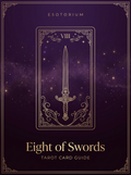 Eight of Swords tarot card, Esotorium PDF cover