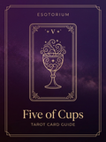 Five of Cups tarot card, Esotorium PDF cover
