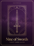 Nine of Swords tarot card, Esotorium PDF cover