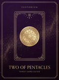 Two of Pentacles tarot card, Esotorium PDF cover