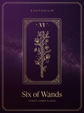 Six of Wands tarot card, Esotorium PDF cover