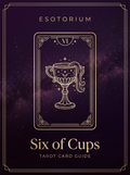 Six of Cups tarot card, Esotorium PDF cover