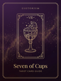 Seven of Cups tarot card, Esotorium PDF cover