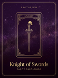 Knight of Swords tarot card, Esotorium PDF cover