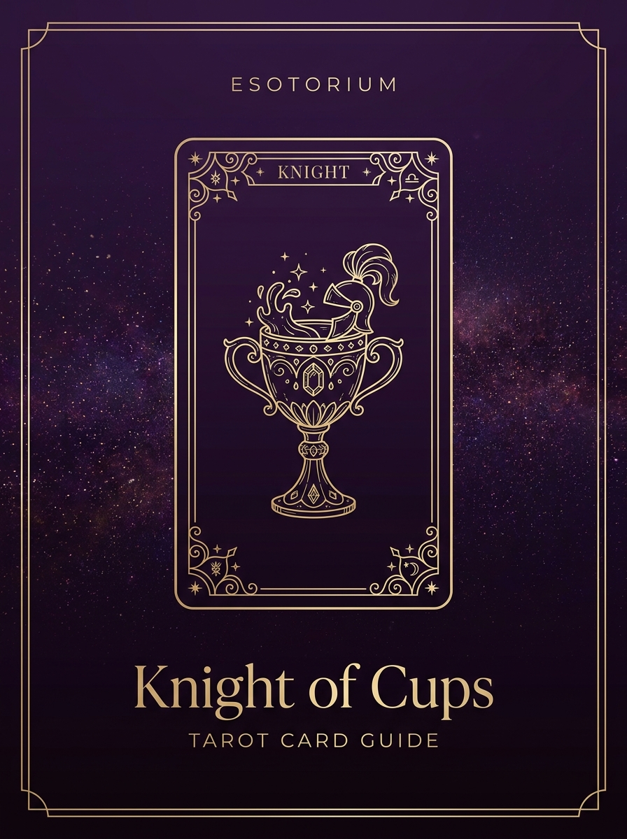 Knight of Cups tarot card, Esotorium PDF cover