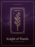 Knight of Wands tarot card, Esotorium PDF cover