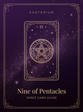 Nine of Pentacles tarot card, Esotorium PDF cover