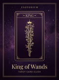 King of Wands tarot card, Esotorium PDF cover