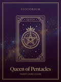 Queen of Pentacles tarot card, Esotorium PDF cover
