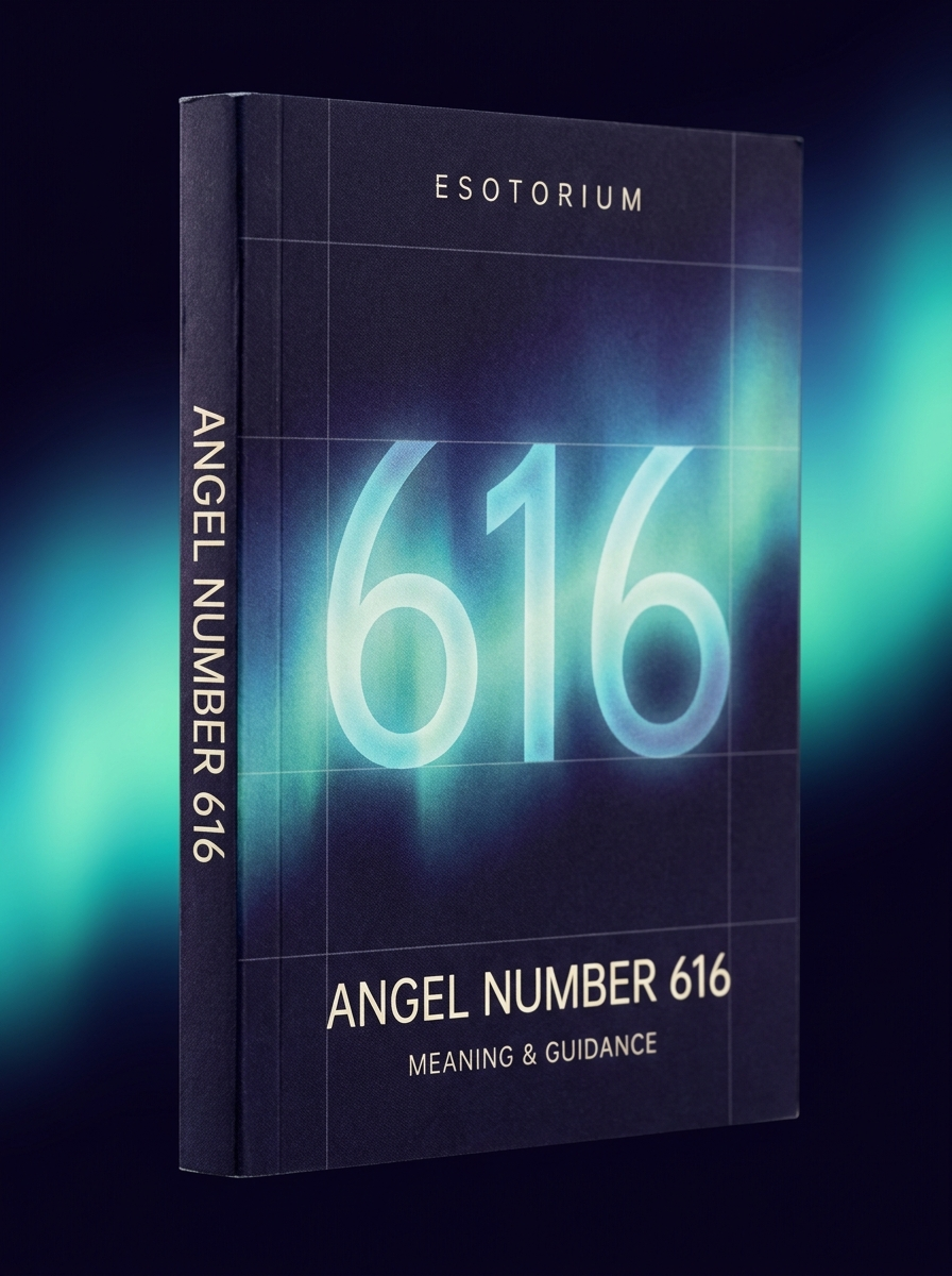 Angel Number 616 — Meaning in Love, Money & Life — Esotorium cover v4