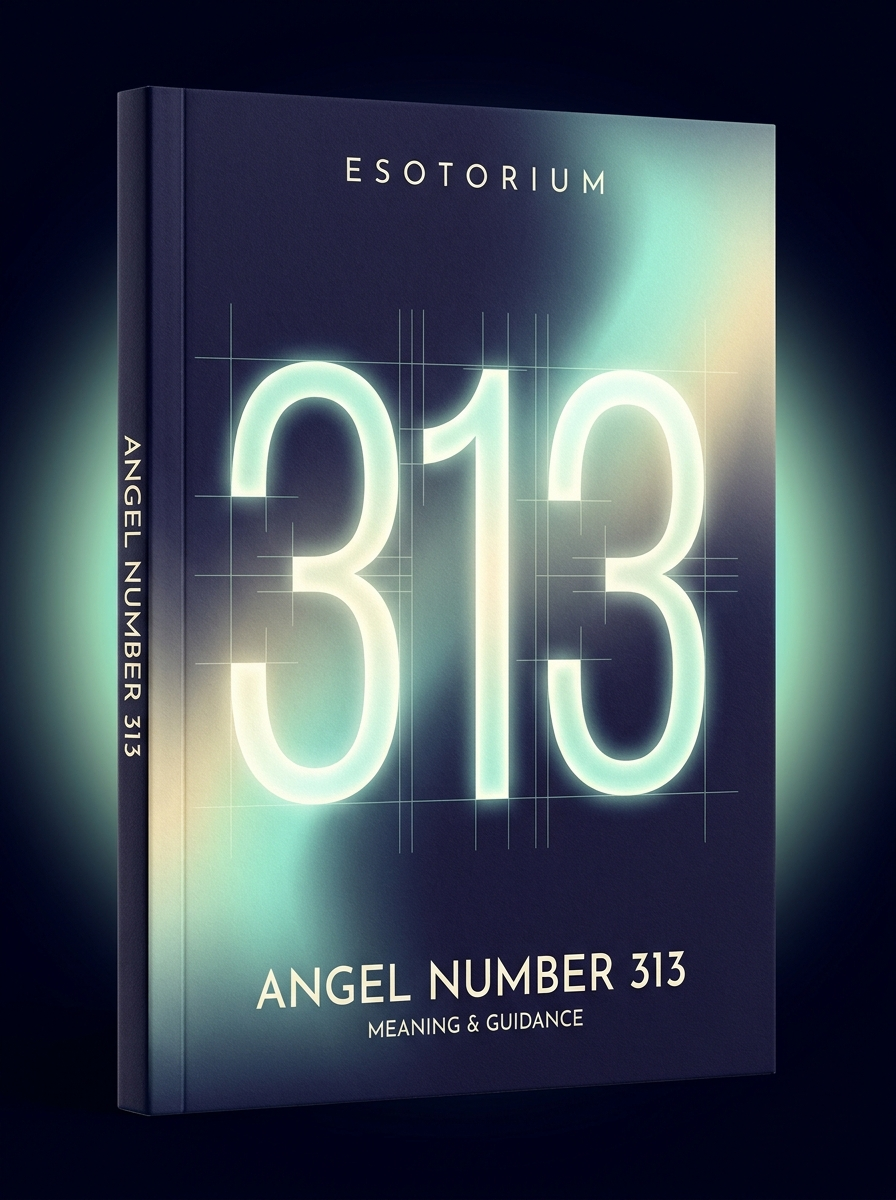 Angel Number 313 — Meaning in Love, Money & Life — Esotorium cover v4