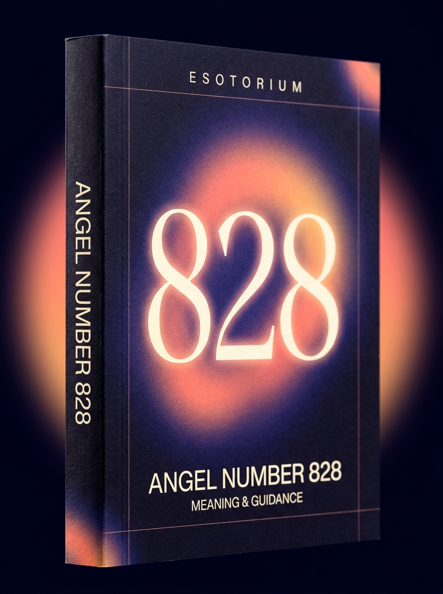 Angel Number 828 — Meaning in Love, Money & Life — Esotorium cover v4