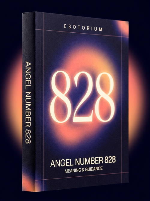 Angel Number 828 — Meaning in Love, Money & Life — Esotorium cover v4