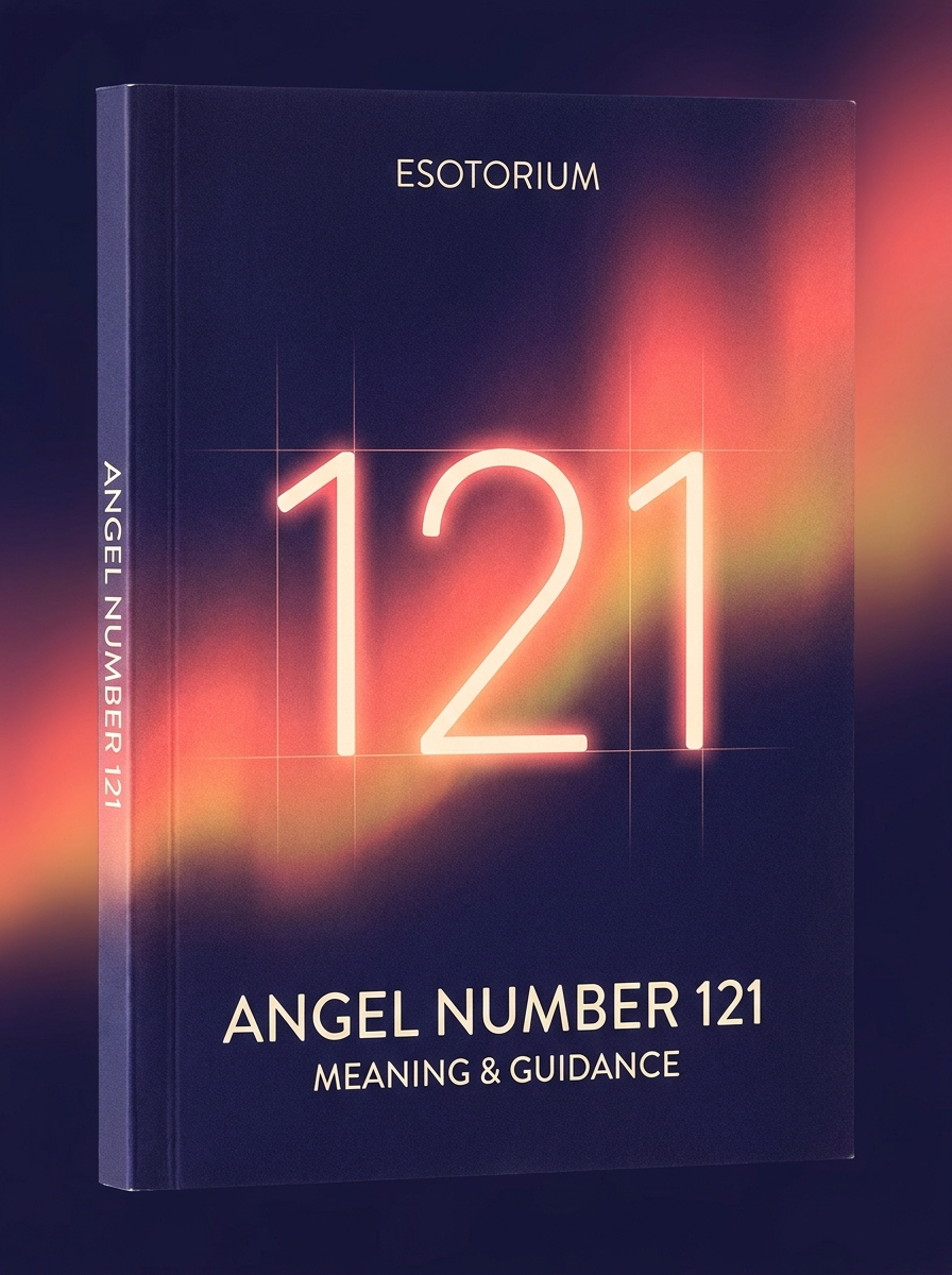 Angel Number 121 — Meaning in Love, Money & Life — Esotorium cover v4
