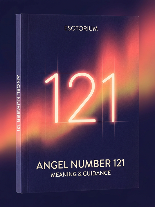 Angel Number 121 — Meaning in Love, Money & Life — Esotorium cover v4