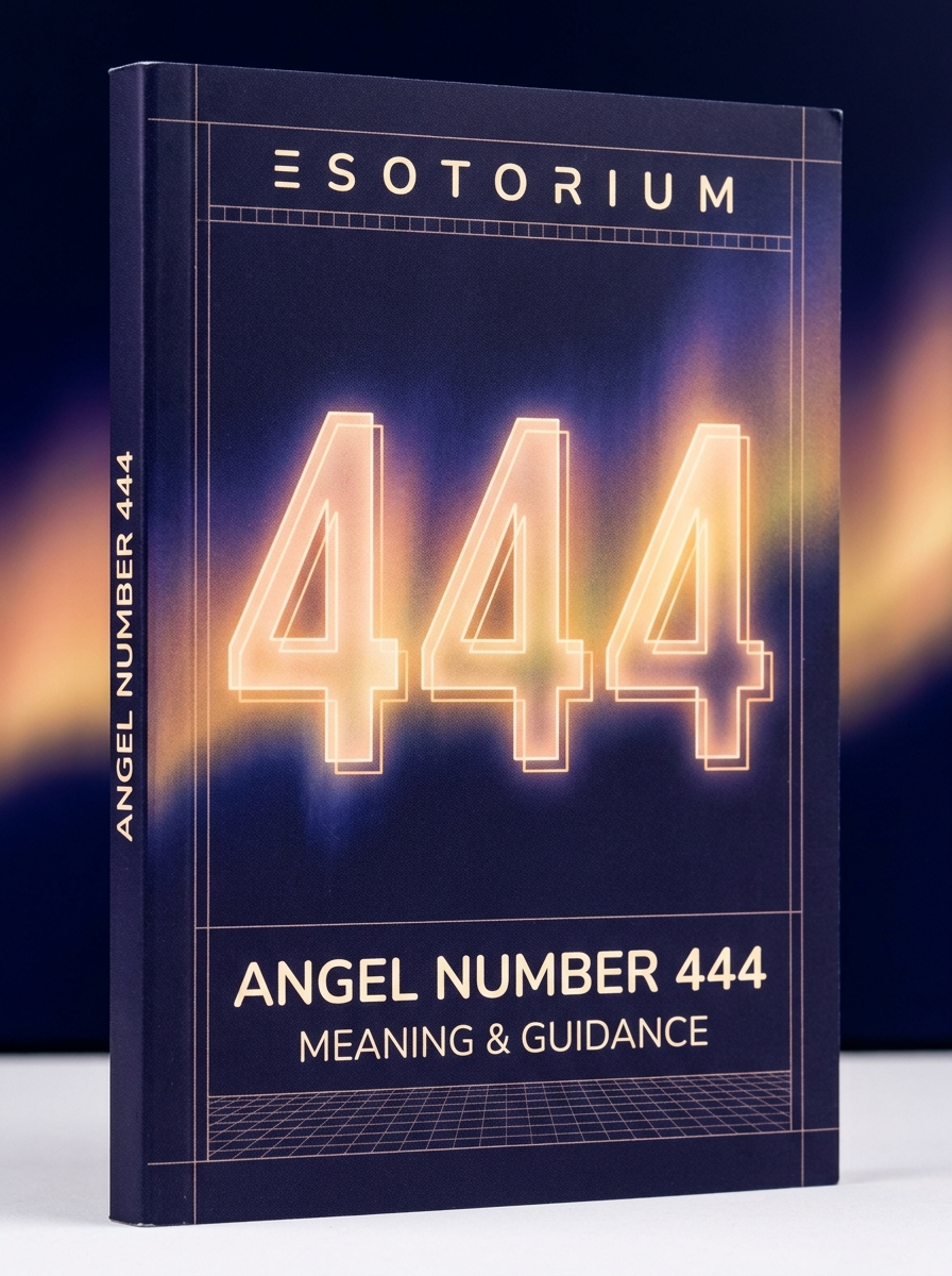 Angel Number 444 — Meaning in Love, Money & Life — Esotorium cover v4
