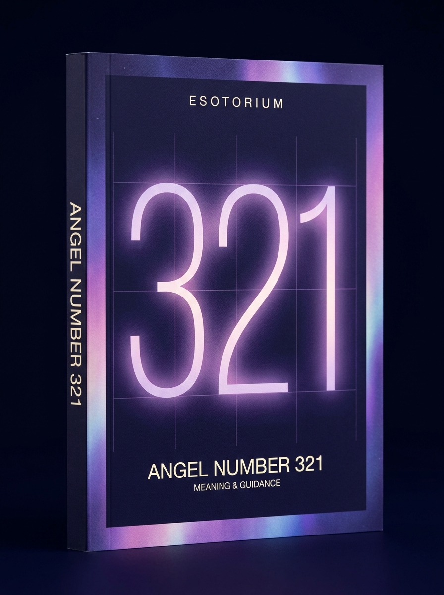 Angel Number 321 — Meaning in Love, Money & Life — Esotorium cover v4