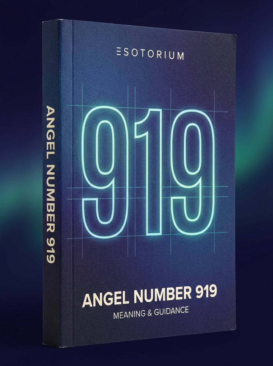 Angel Number 919 — Meaning in Love, Money & Life — Esotorium cover v4