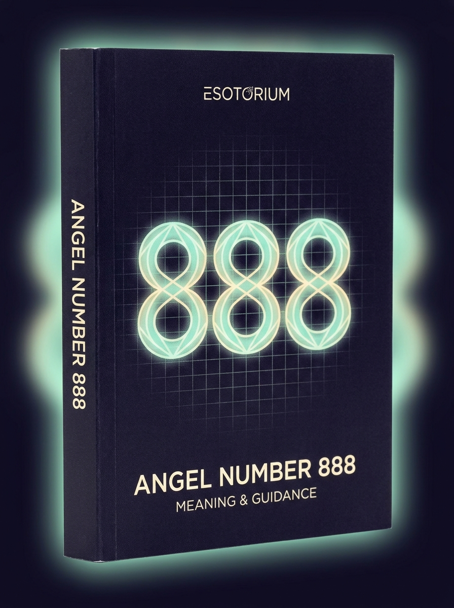 Angel Number 888 — Meaning in Love, Money & Life — Esotorium cover v4
