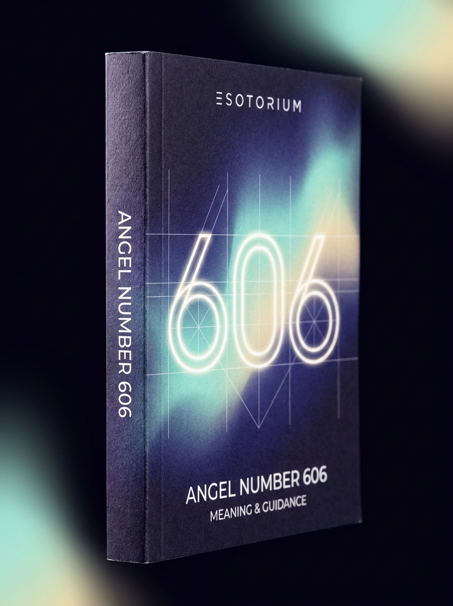 Angel Number 606 — Meaning in Love, Money & Life — Esotorium cover v4