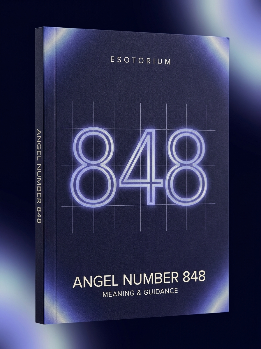 Angel Number 848 — Meaning in Love, Money & Life — Esotorium cover v4