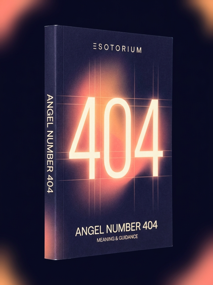 Angel Number 404 — Meaning in Love, Money & Life — Esotorium cover v4