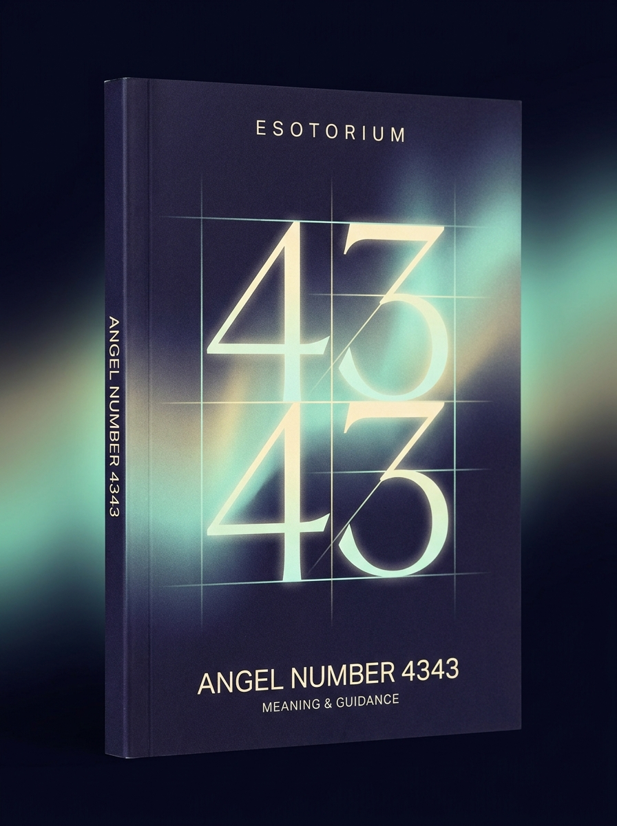 Angel Number 4343 — Meaning in Love, Money & Life — Esotorium cover v4
