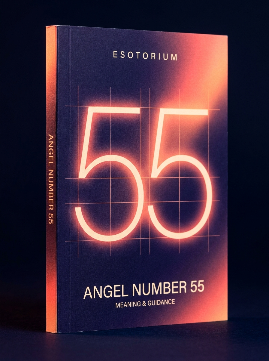 Angel Number 55 — Meaning in Love, Money & Life — Esotorium cover v4
