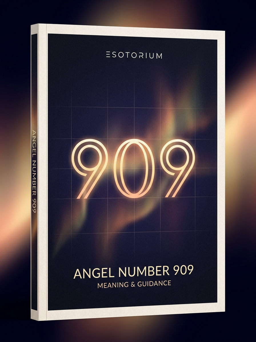 Angel Number 909 — Meaning in Love, Money & Life — Esotorium cover v4