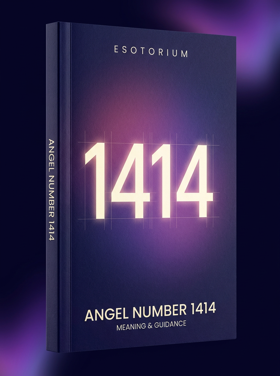 Angel Number 1414 — Meaning in Love, Money & Life — Esotorium cover v4